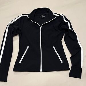 Abercrombie & Fitch YPB StudioFlex Black and White Zip-Up Jacket